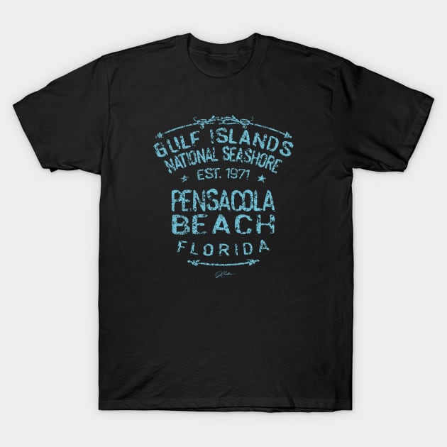 Pensacola Beach, FL, Gulf Islands National Seashore T-Shirt by jcombs